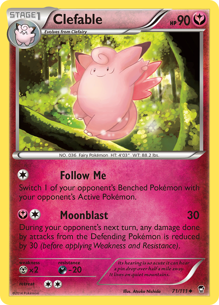 Clefable (71/111) [XY: Furious Fists] | Enigma On Main