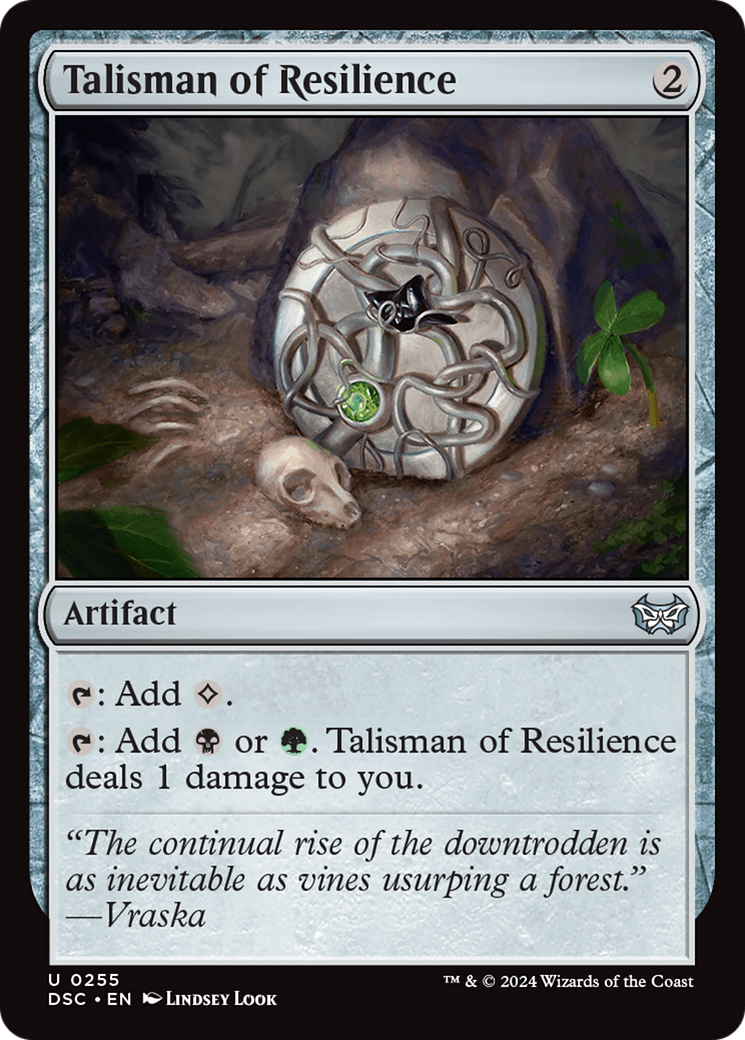 Talisman of Resilience [Duskmourn: House of Horror Commander] | Enigma On Main