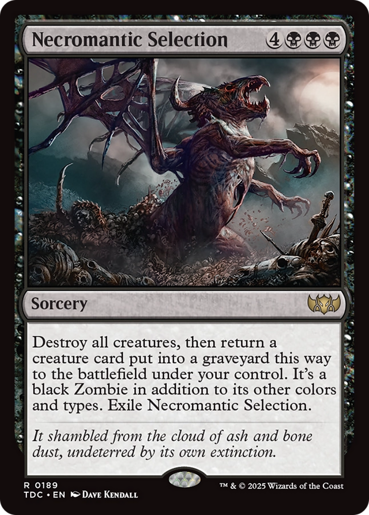 Necromantic Selection [Tarkir: Dragonstorm Commander] | Enigma On Main