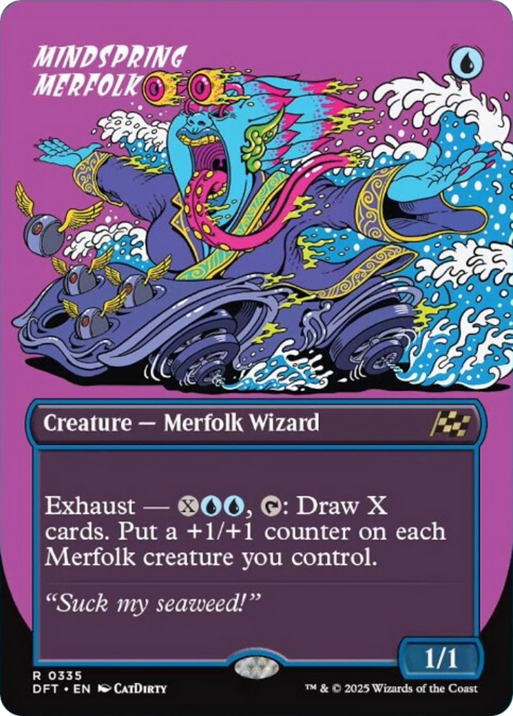 Mindspring Merfolk (Borderless) [Aetherdrift] | Enigma On Main