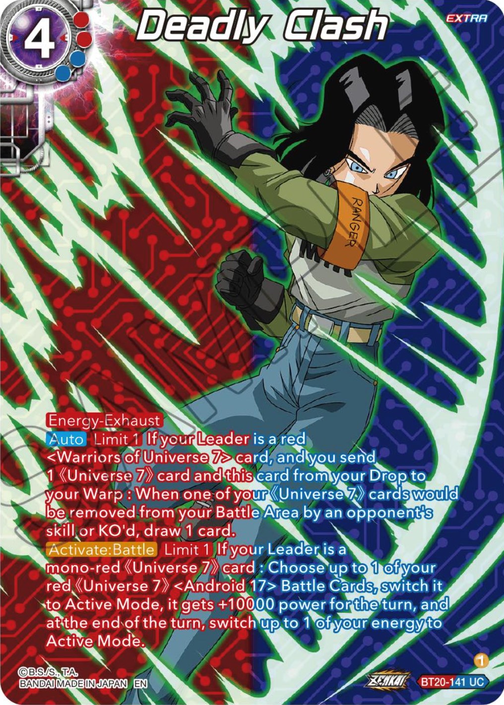 Deadly Clash (Silver Foil) (BT20-141) [Power Absorbed] | Enigma On Main
