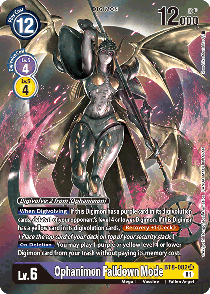 Ophanimon: Falldown Mode [BT8-082] (Alternate Art) [New Awakening] | Enigma On Main