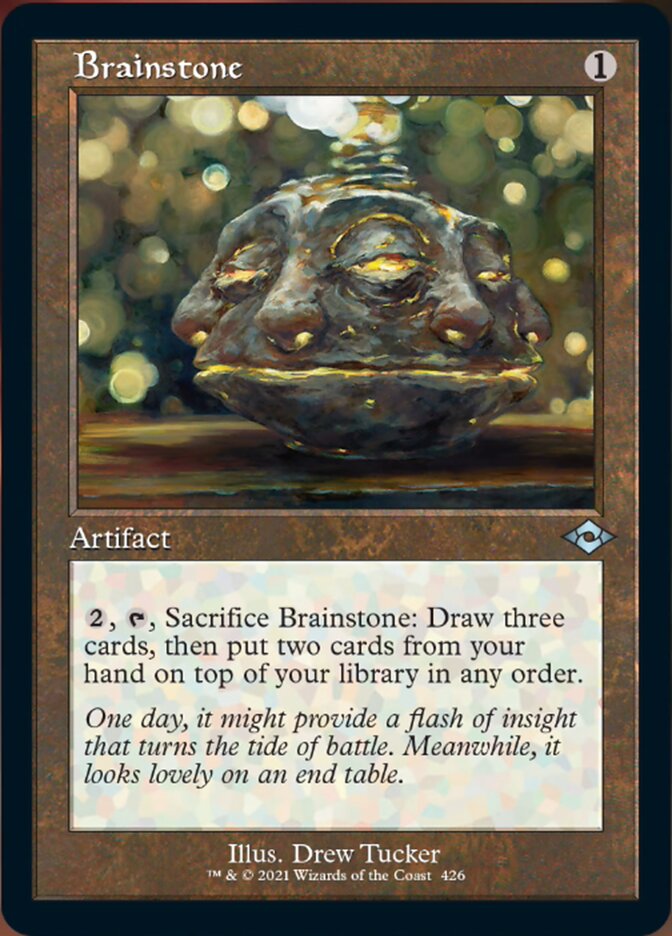 Brainstone (Retro Foil Etched) [Modern Horizons 2] | Enigma On Main