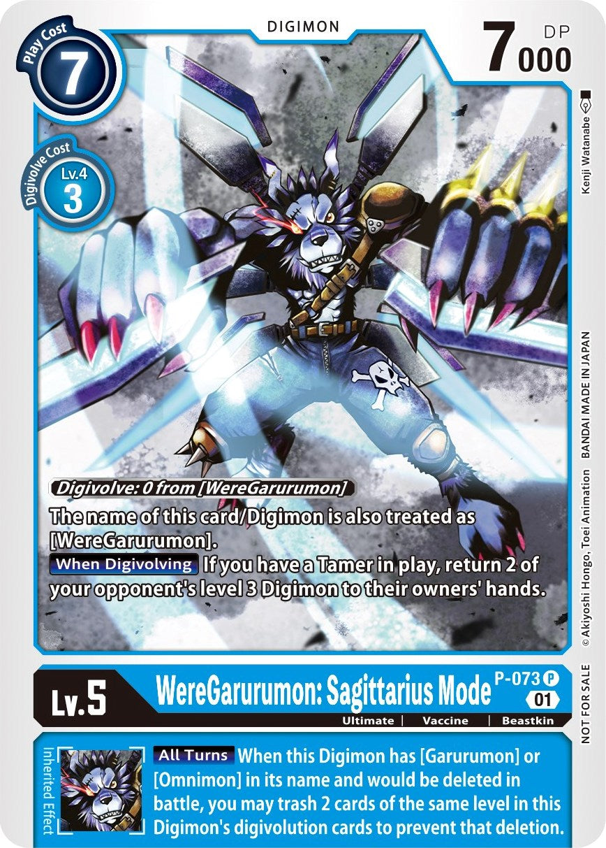 WereGarurumon: Sagittarius Mode [P-073] (Update Pack) [Promotional Cards] | Enigma On Main