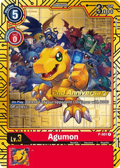 Agumon [P-001] (2nd Anniversary Card Set) [Promotional Cards] | Enigma On Main