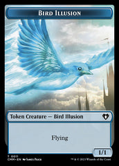 Thopter // Bird Illusion Double-Sided Token [Commander Masters Tokens] | Enigma On Main