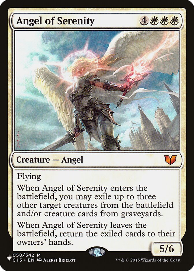 Angel of Serenity [The List] | Enigma On Main