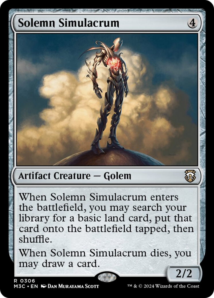 Solemn Simulacrum (Ripple Foil) [Modern Horizons 3 Commander] | Enigma On Main