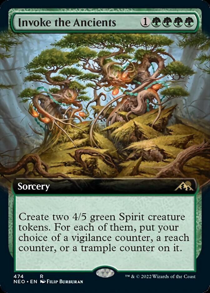 Invoke the Ancients (Extended Art) [Kamigawa: Neon Dynasty] | Enigma On Main