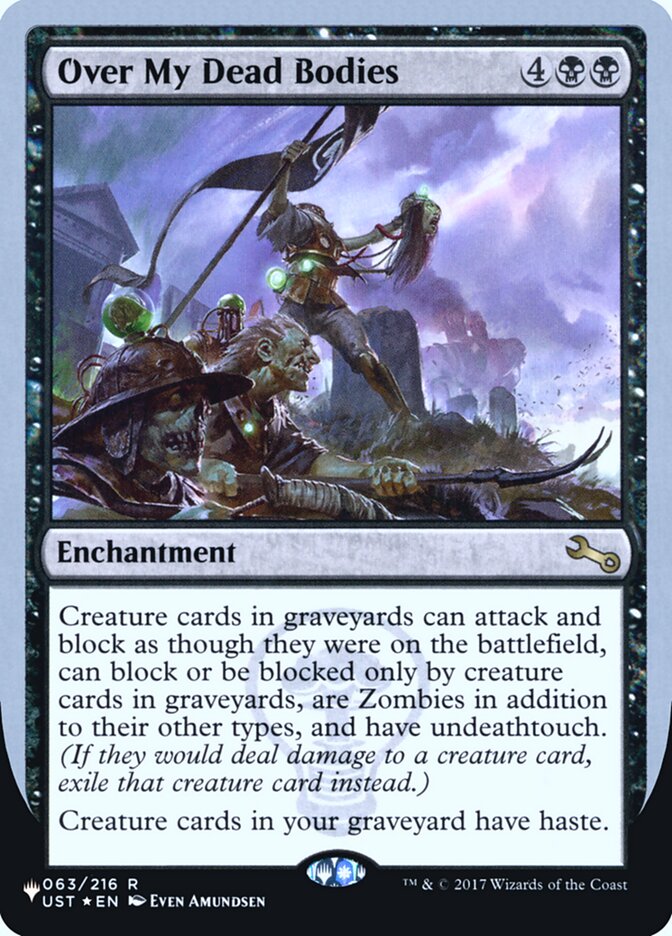 Over My Dead Bodies (Unfinity Foil Edition) [The List] | Enigma On Main