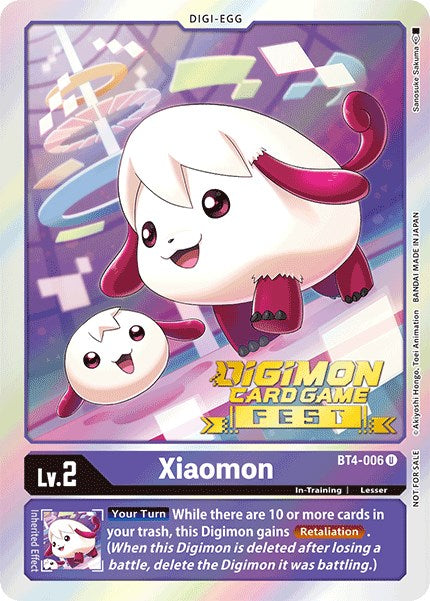 Xiaomon [BT4-006] (Digimon Card Game Fest 2022) [Great Legend Promos] | Enigma On Main