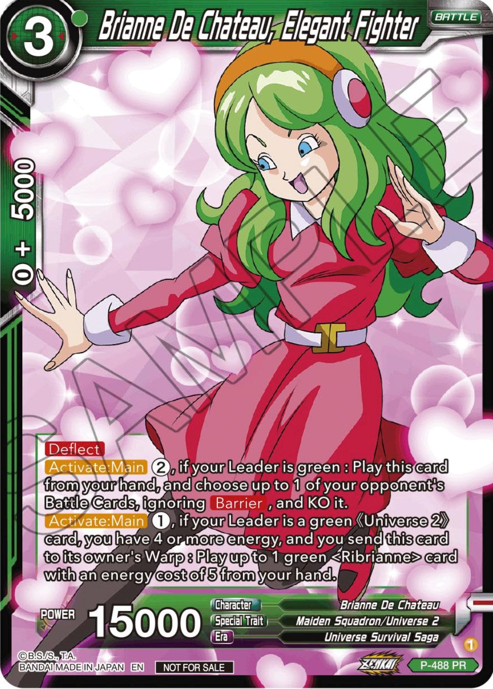 Brianne De Chateau, Elegant Fighter (Zenkai Series Tournament Pack Vol.3) (P-488) [Tournament Promotion Cards] | Enigma On Main