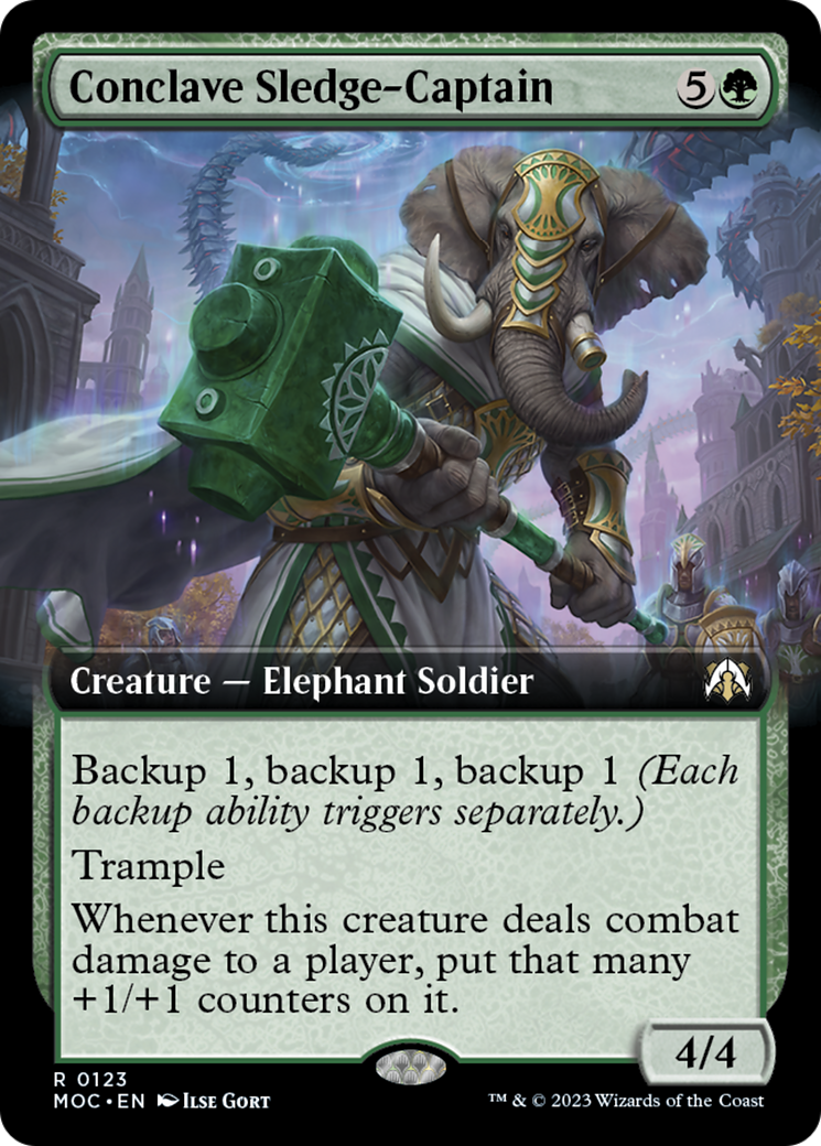 Conclave Sledge-Captain (Extended Art) [March of the Machine Commander] | Enigma On Main