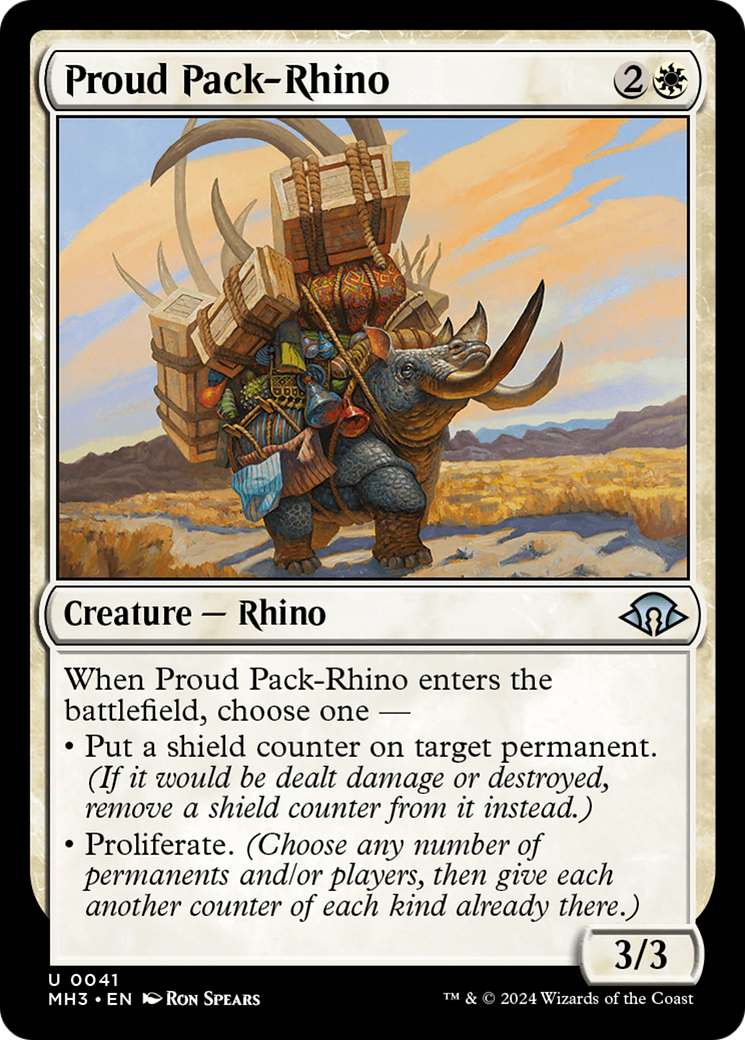 Proud Pack-Rhino [Modern Horizons 3] | Enigma On Main