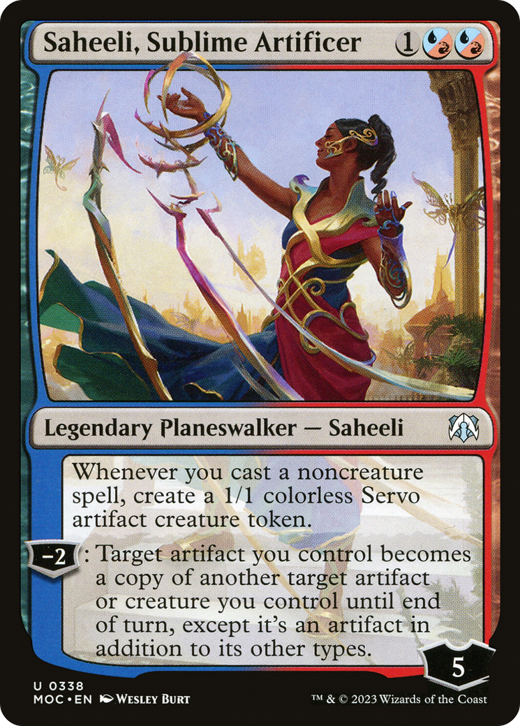 Saheeli, Sublime Artificer [March of the Machine Commander] | Enigma On Main