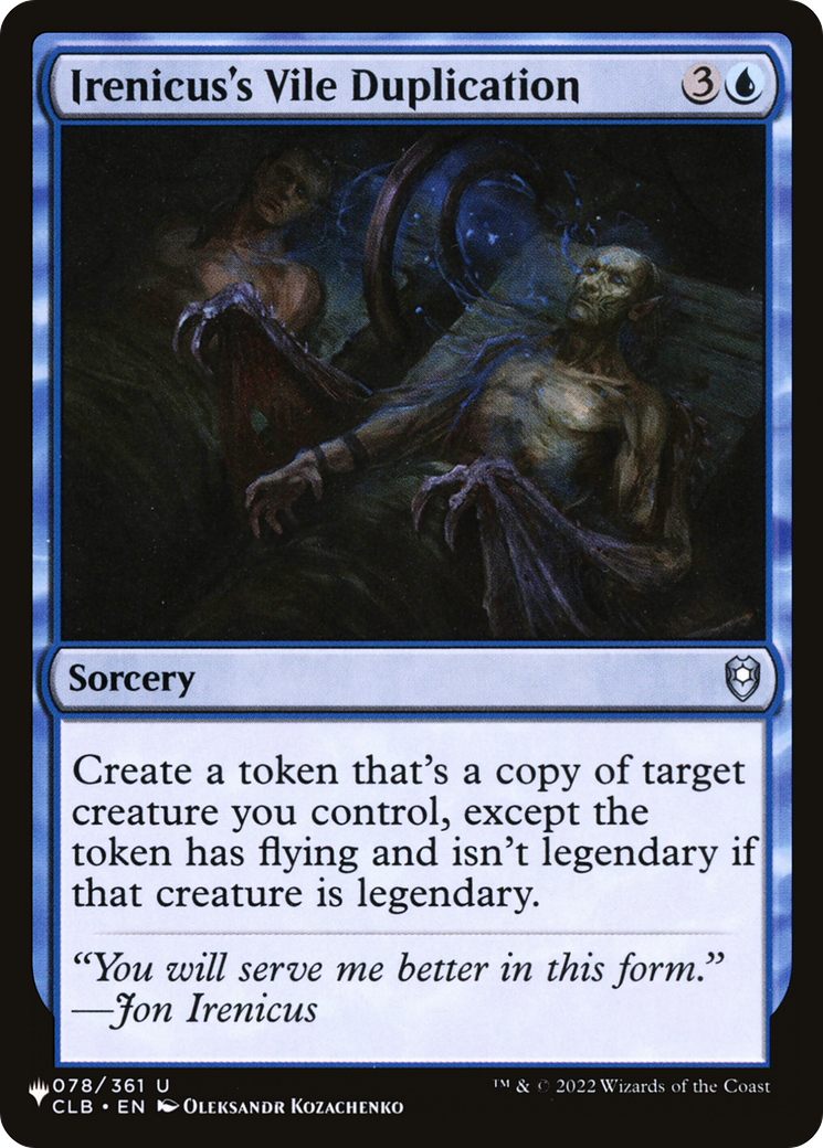 Irenicus's Vile Duplication [The List] | Enigma On Main