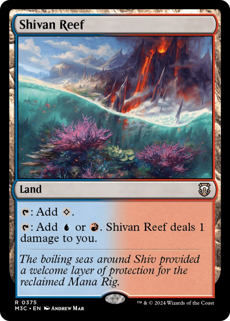 Shivan Reef (Ripple Foil) [Modern Horizons 3 Commander] | Enigma On Main