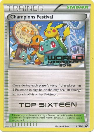 Champions Festival 2016 Top Sixteen (XY176) [XY: Black Star Promos] | Enigma On Main