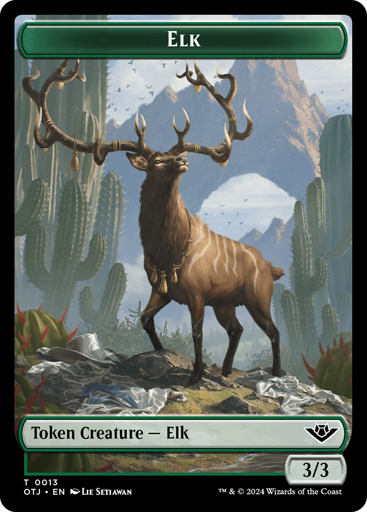 Elk Token [Outlaws of Thunder Junction Tokens] | Enigma On Main