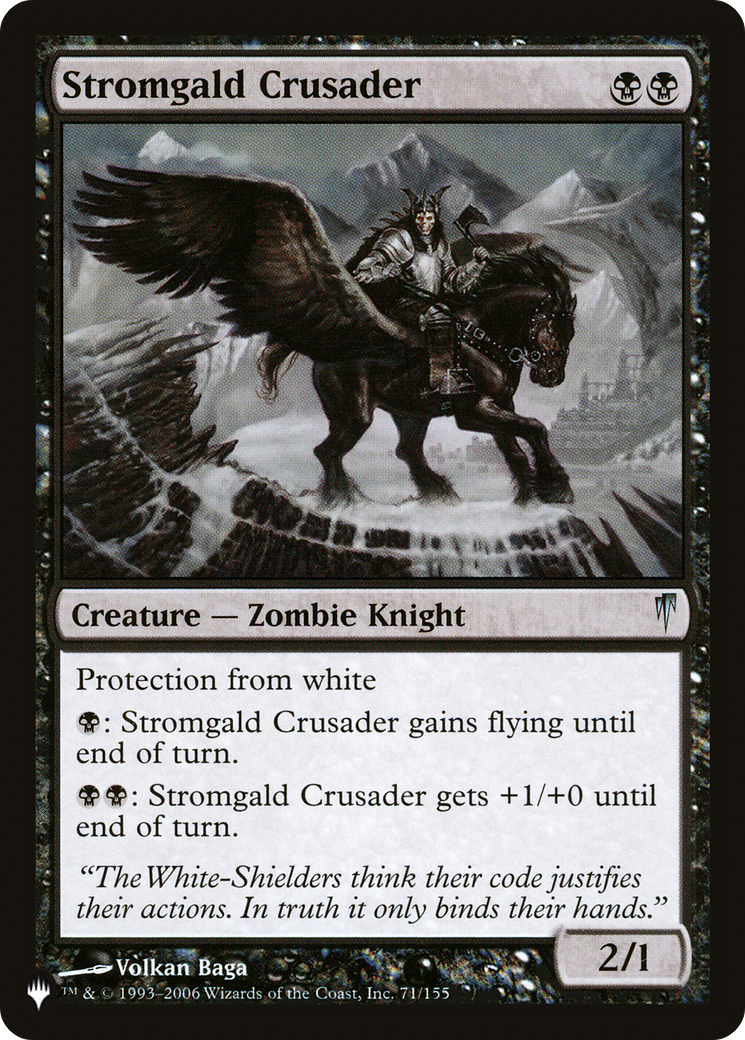 Stromgald Crusader [The List Reprints] | Enigma On Main