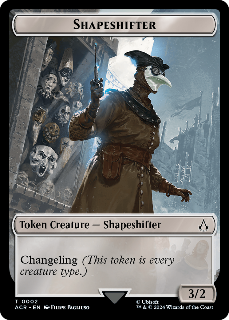 Assassin // Shapeshifter Double-Sided Token [Assassin's Creed Tokens] | Enigma On Main