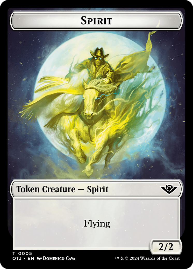 Spirit Token [Outlaws of Thunder Junction Tokens] | Enigma On Main