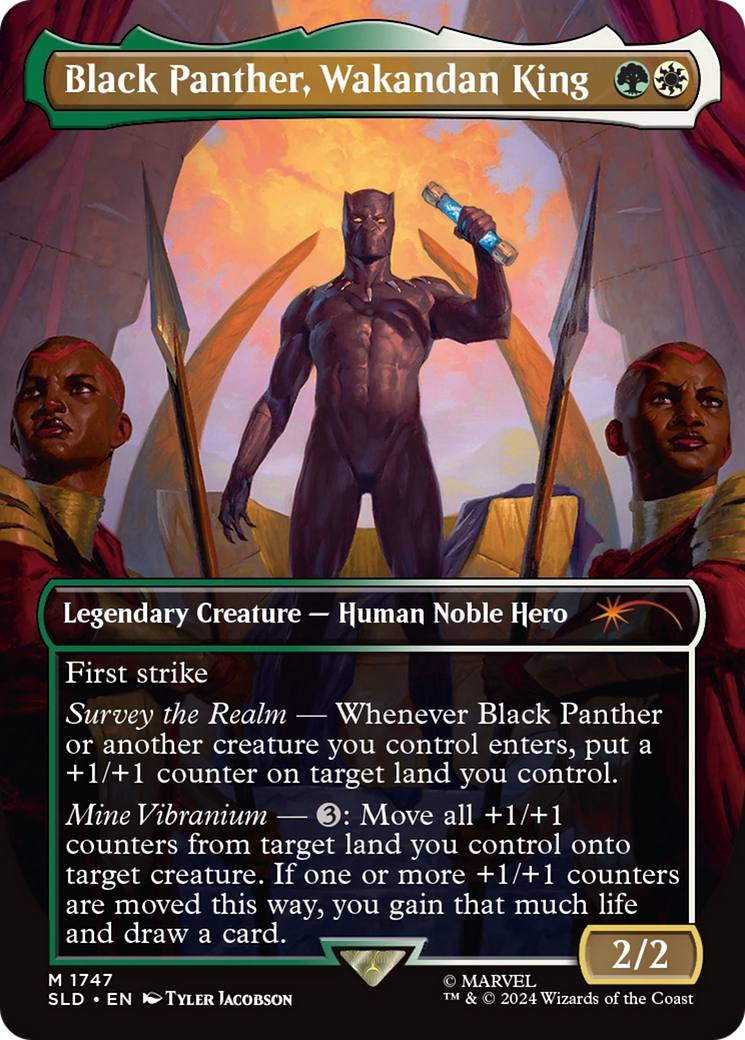 Black Panther, Wakandan King (Rainbow Foil) [Secret Lair Drop Series] | Enigma On Main