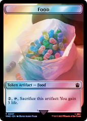 Alien Angel // Food (0057) Double-Sided Token (Surge Foil) [Doctor Who Tokens] | Enigma On Main