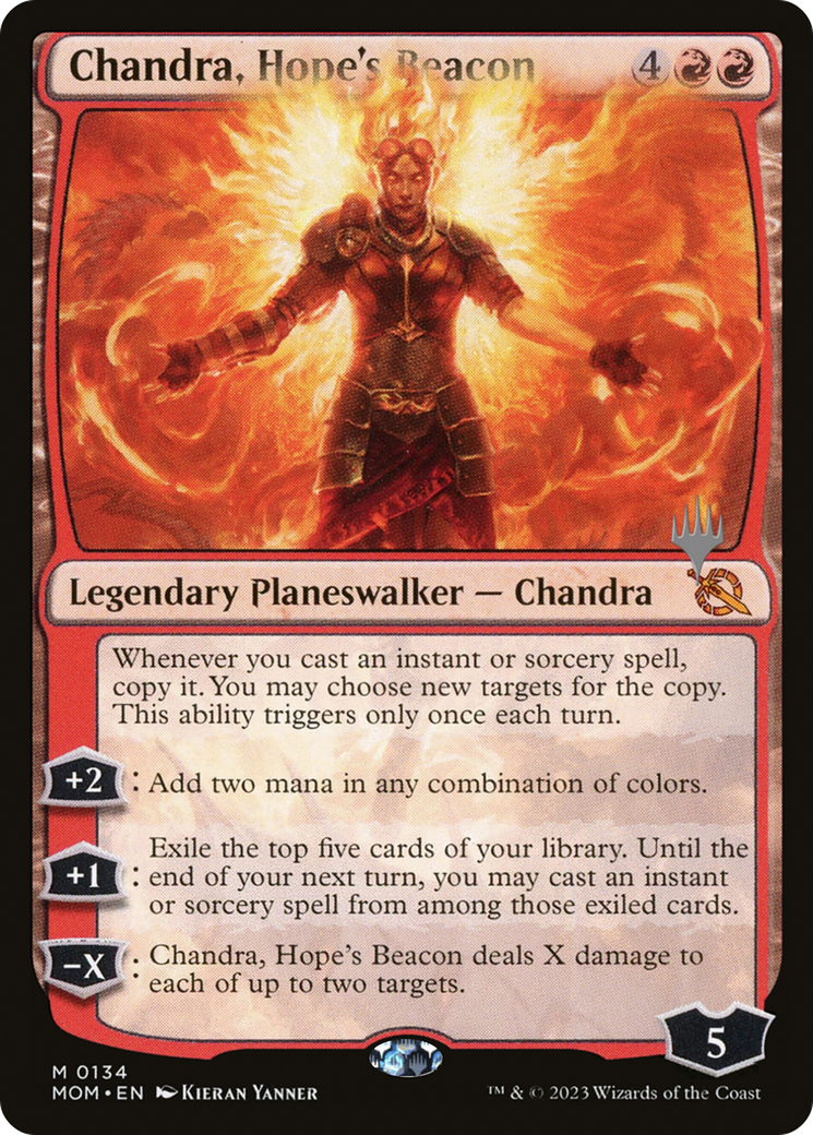 Chandra, Hope's Beacon (Promo Pack) [March of the Machine Promos] | Enigma On Main