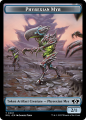 Phyrexian Myr // Knight Double-Sided Token [March of the Machine Tokens] | Enigma On Main