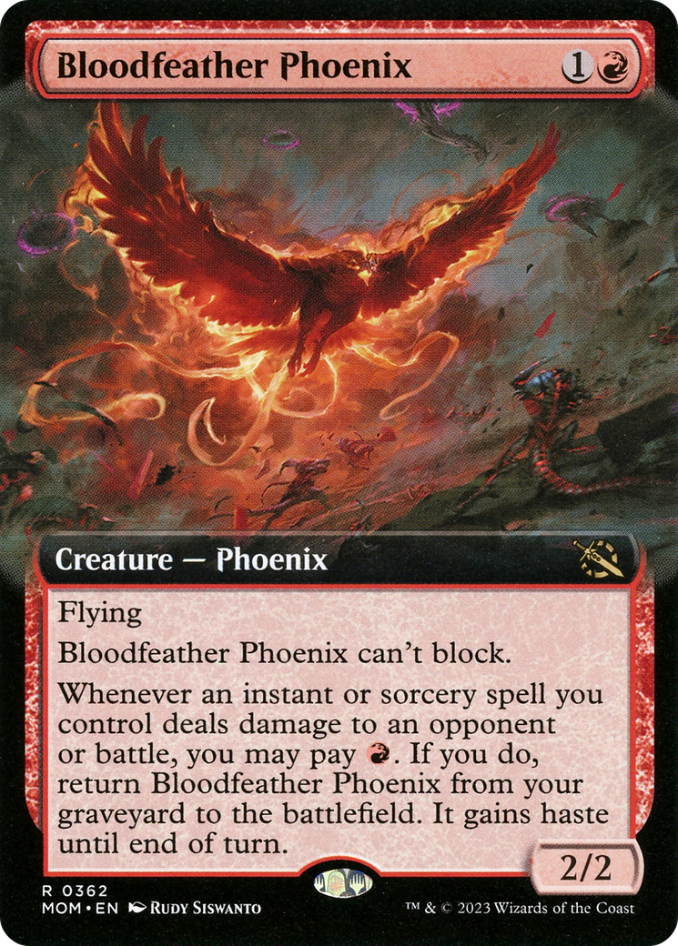 Bloodfeather Phoenix (Extended Art) [March of the Machine] | Enigma On Main