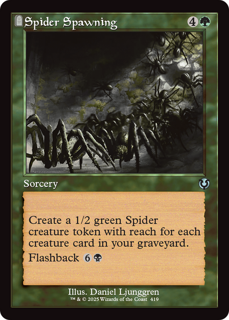 Spider Spawning (Retro Frame) [Innistrad Remastered] | Enigma On Main