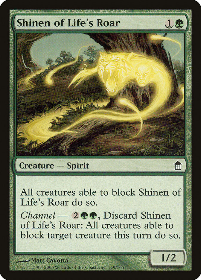 Shinen of Life's Roar [Saviors of Kamigawa] | Enigma On Main