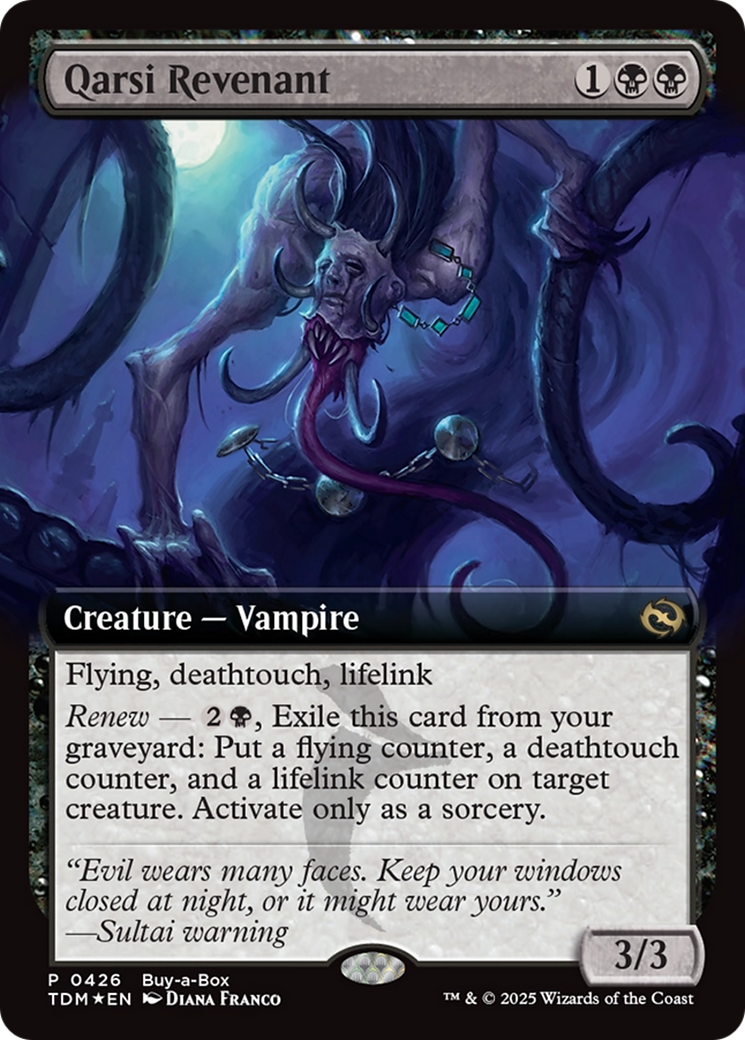 Qarsi Revenant (Extended Art) (Buy-A-Box) [Tarkir: Dragonstorm Promos] | Enigma On Main