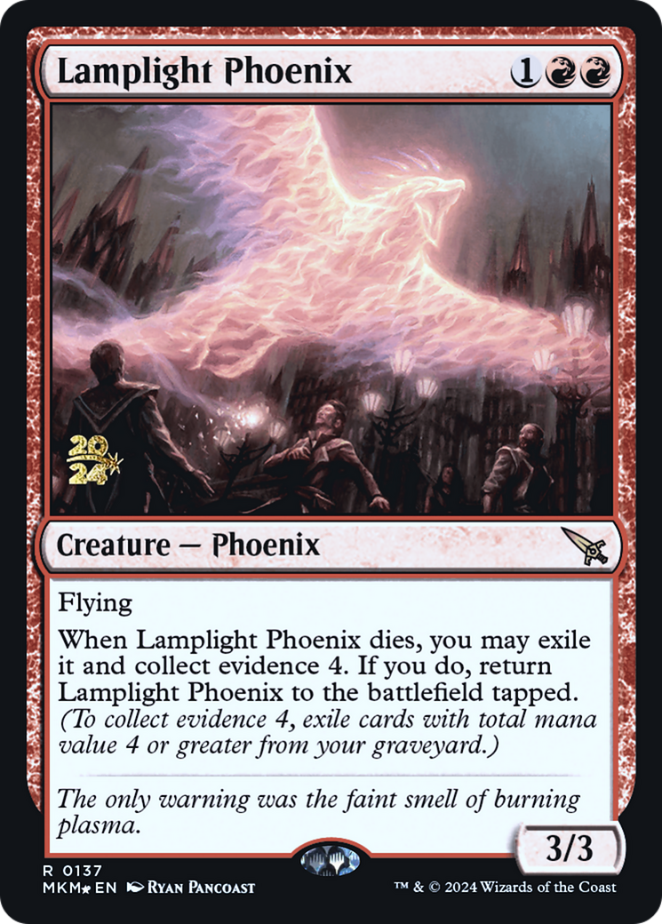 Lamplight Phoenix [Murders at Karlov Manor Prerelease Promos] | Enigma On Main