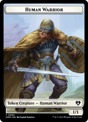 Human Warrior // Zombie Army Double-Sided Token [Commander Masters Tokens] | Enigma On Main