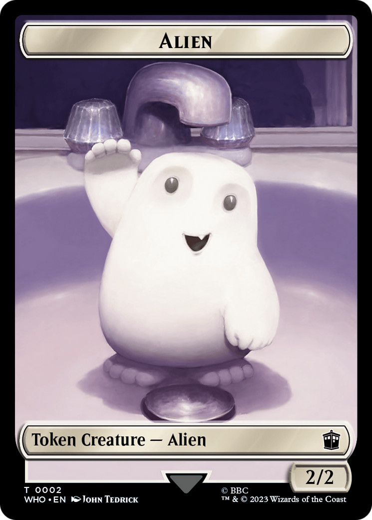 Alien // Cyberman Double-Sided Token [Doctor Who Tokens] | Enigma On Main