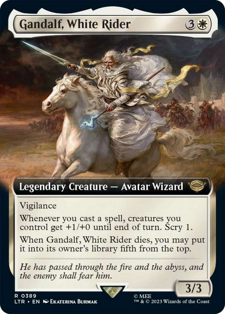 Gandalf, White Rider (Extended Art) [The Lord of the Rings: Tales of Middle-Earth] | Enigma On Main