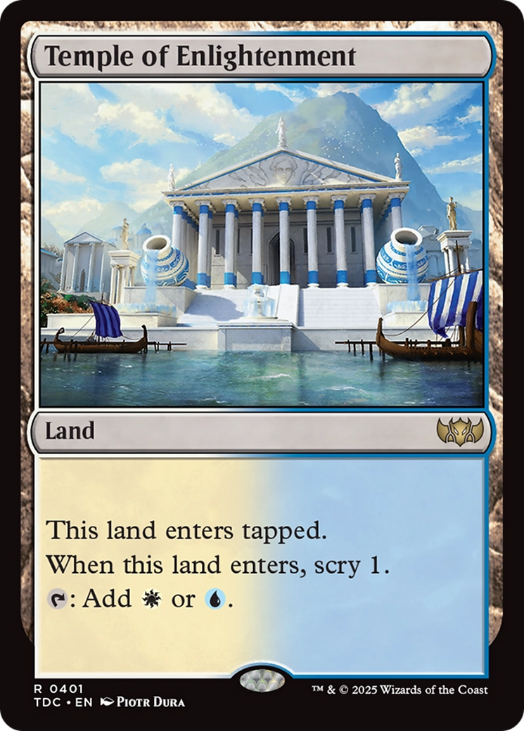 Temple of Enlightenment [Tarkir: Dragonstorm Commander] | Enigma On Main