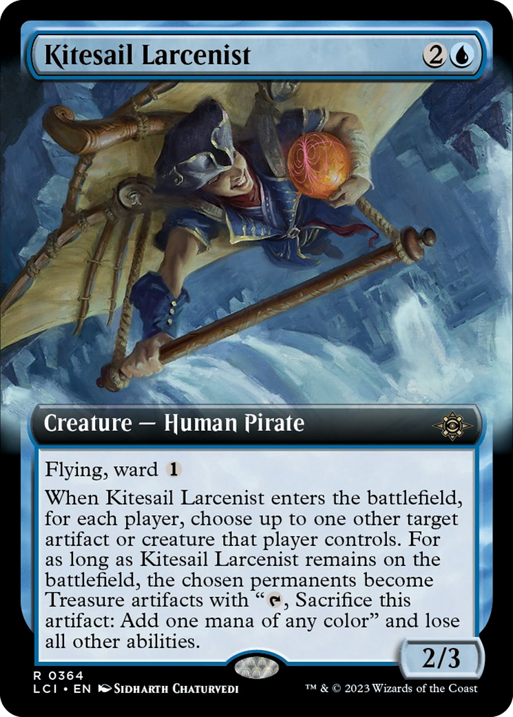 Kitesail Larcenist (Extended Art) [The Lost Caverns of Ixalan] | Enigma On Main