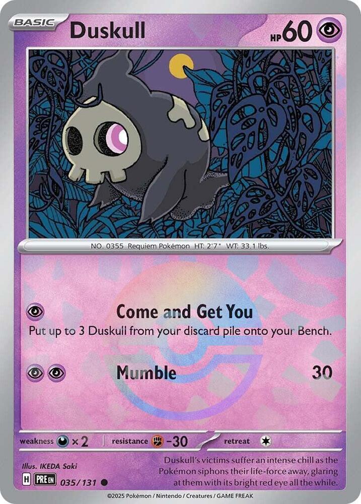 Duskull (035/131) (Poke Ball Pattern) [Scarlet & Violet: Prismatic Evolutions] | Enigma On Main