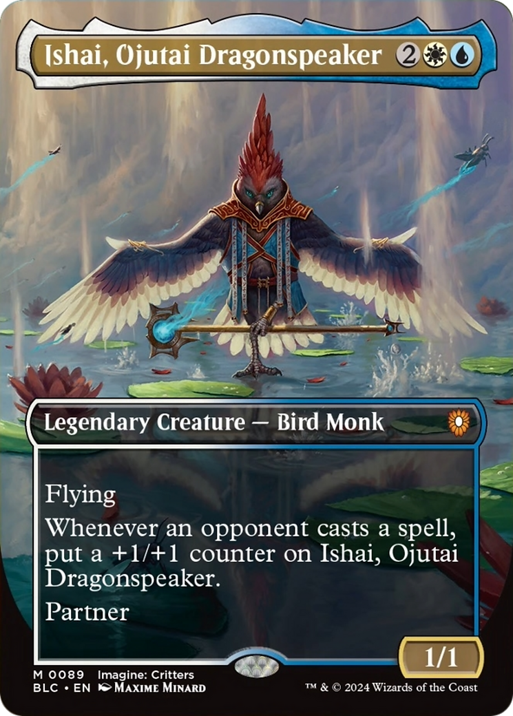 Ishai, Ojutai Dragonspeaker (Borderless) [Bloomburrow Commander] | Enigma On Main