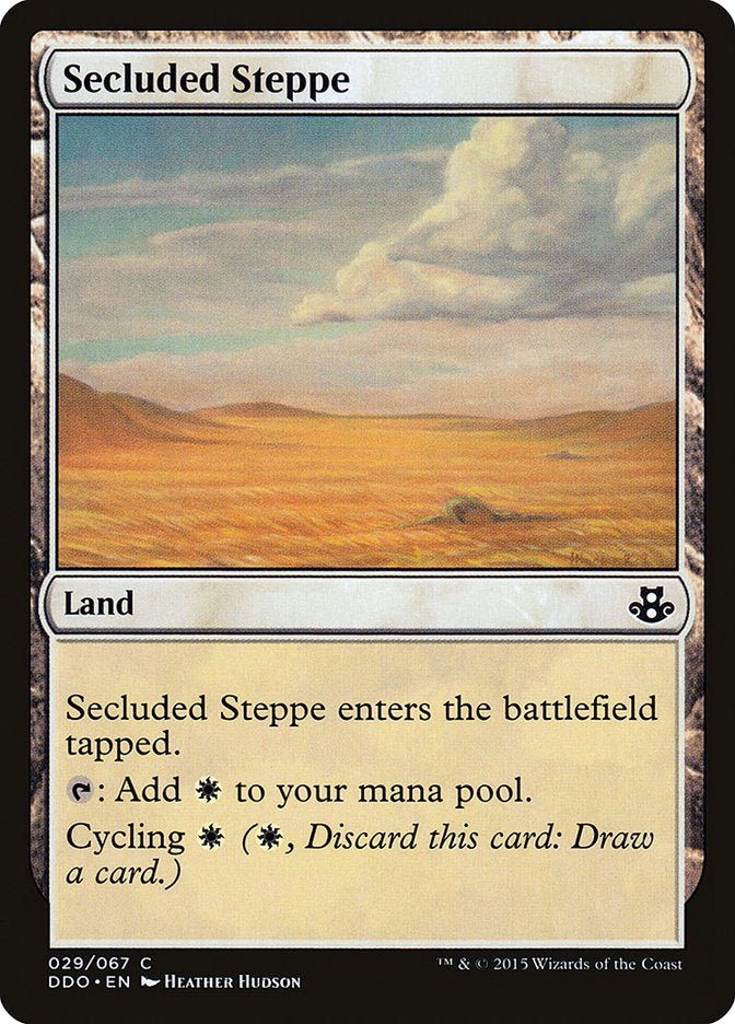 Secluded Steppe [Duel Decks: Elspeth vs. Kiora] | Enigma On Main