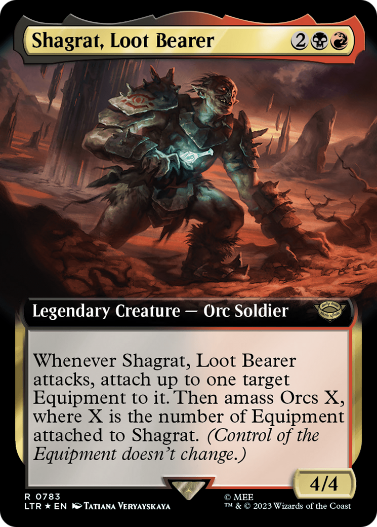 Shagrat, Loot Bearer (Extended Art) (Surge Foil) [The Lord of the Rings: Tales of Middle-Earth] | Enigma On Main