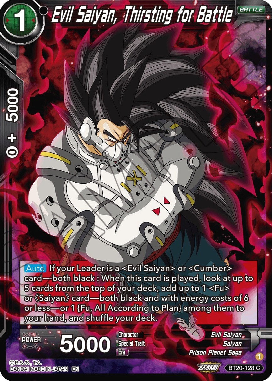 Evil Saiyan, Thirsting for Battle (BT20-128) [Power Absorbed] | Enigma On Main
