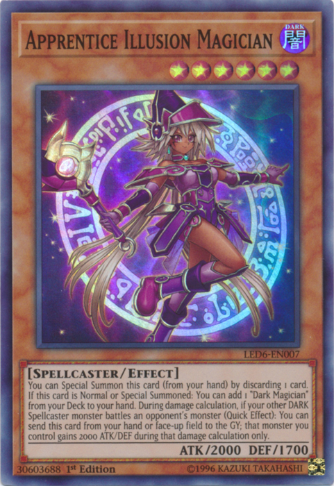 Apprentice Illusion Magician [LED6-EN007] Super Rare | Enigma On Main