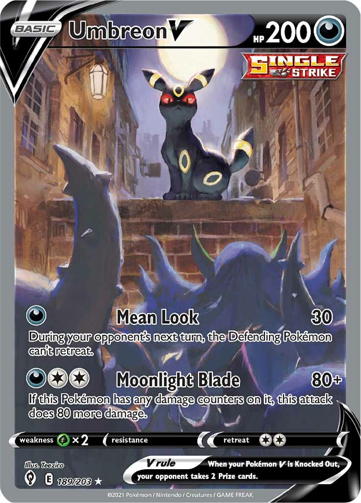 Umbreon V (189/203) [Sword & Shield: Evolving Skies] | Enigma On Main