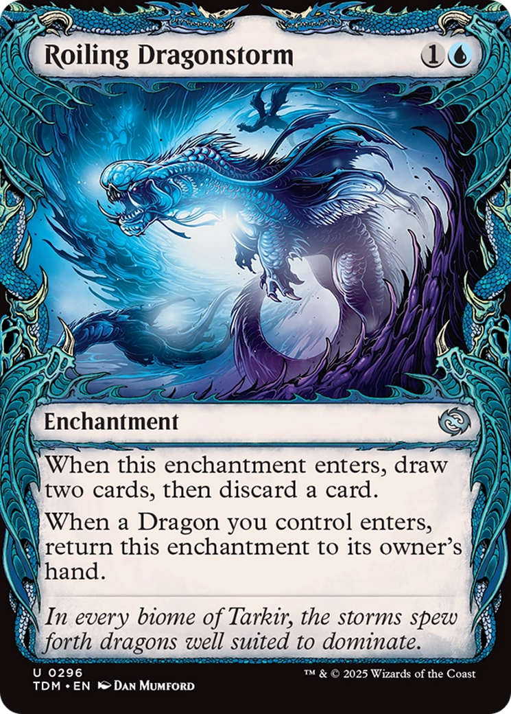 Roiling Dragonstorm (Showcase) [Tarkir: Dragonstorm] | Enigma On Main