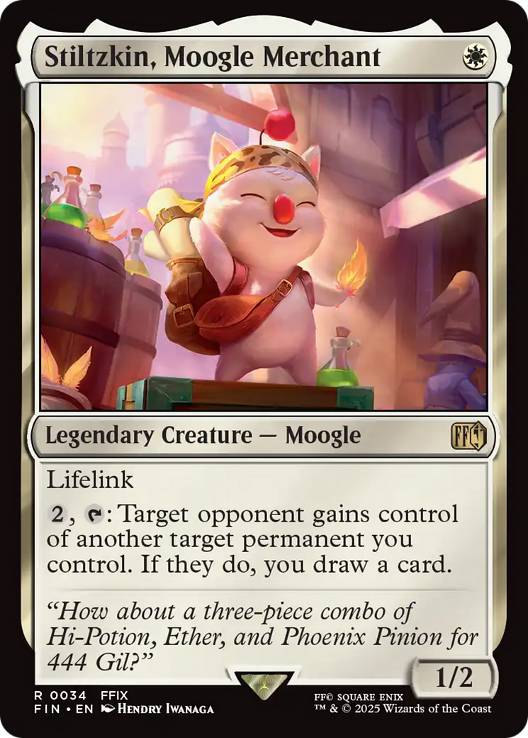 Stiltzkin, Moogle Merchant [FINAL FANTASY] | Enigma On Main