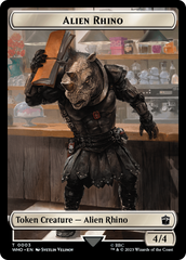 Alien Rhino // Cyberman Double-Sided Token [Doctor Who Tokens] | Enigma On Main